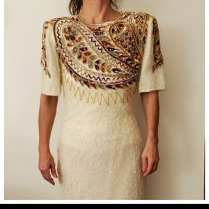 Ready for an upscale event boutique beaded bling dress size medium